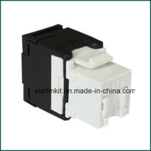 CAT6A 10 Gigabit UTP Tooless Keystone Jack 180 Degree